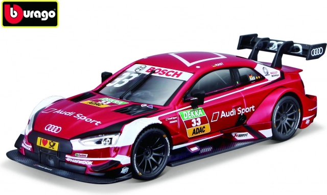 Bburago Race Audi Sport RS 5 DTM 2018 René Rast 1:32 rotes Modell