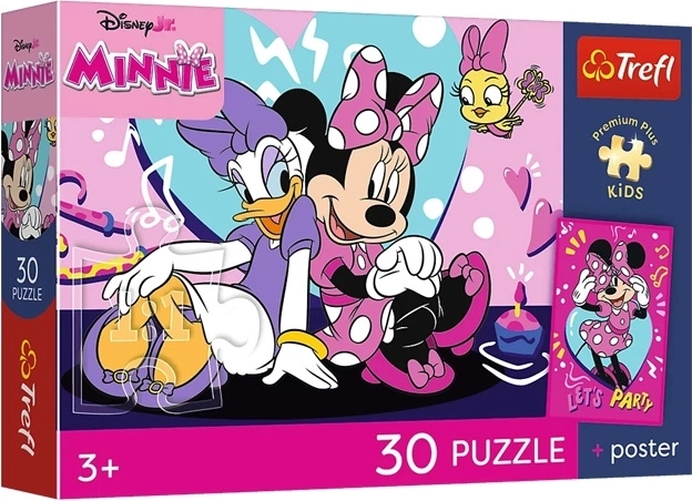 Puzzle Premium Plus Kids Fröhliche Minnie (30 Teile)