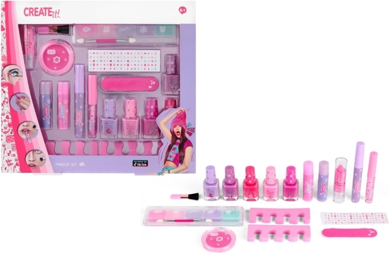 Create It! neonfarbenes und glitzerndes Make-up-Set für Kinder