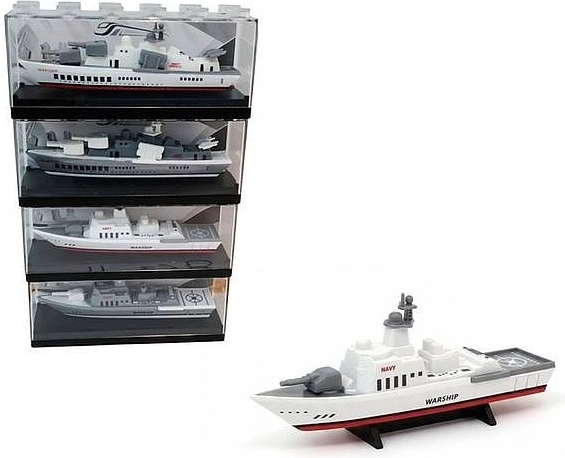 Miniaturschiff in transparenter Box – 1 Stück