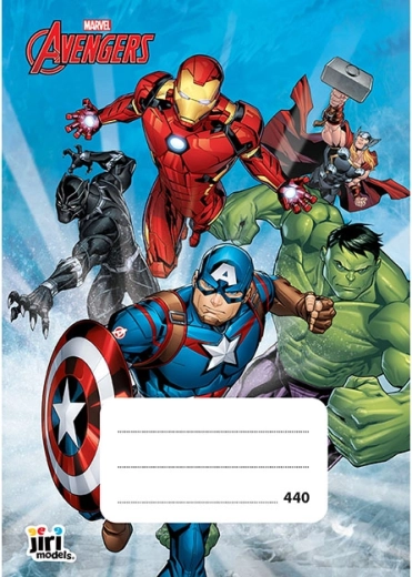 Schulheft A4 ohne Linien Avengers