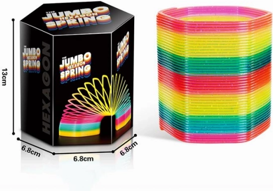 Bunter Jumbo-Spirale mit Glitzer