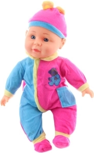 Sprechendes Baby in bunter Kleidung, 30 cm