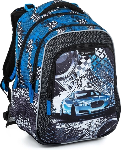 Bagmaster Lumi 23 D Schulranzen blaues Auto