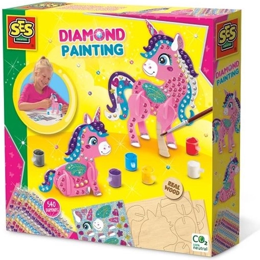 SES Creative Malen und Verzieren von Einhörnern – Diamant-Sticker