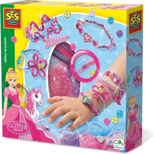 Set zur Herstellung glitzernder Prinzessinnen-Armbänder