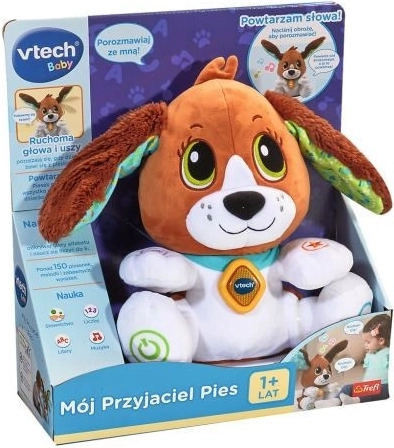 Mein Freund Hündchen VTech – interaktiver Plüschhund für Kinder ab 12 Monaten