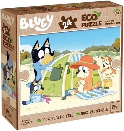 Lisciani Eko beidseitiges Puzzle Bluey, 24 Teile