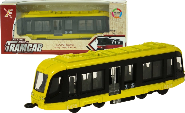 Metallstraßenbahn mit mechanischem Antrieb