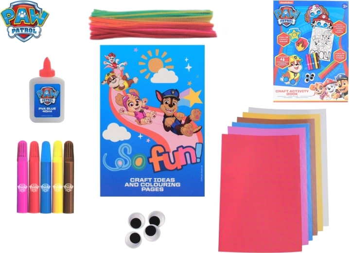 PAW PATROL Set mit Minispielen und Basteln im Buch für Kinder