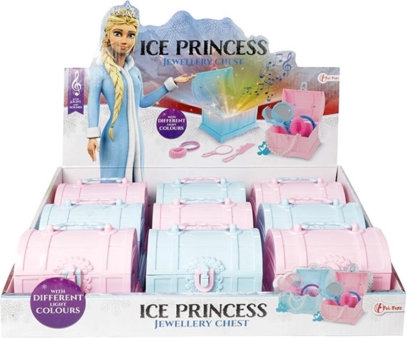 Toi Toys ICE PRINCESS Schmuck in Schatztruhe mit Licht und Sound - 1 Stück
