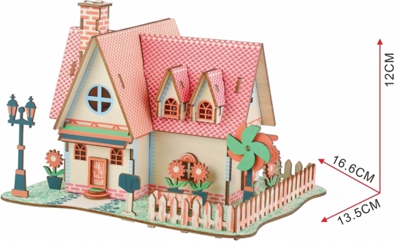 Holz 3D Puzzle Sonnenblumen Anwesen