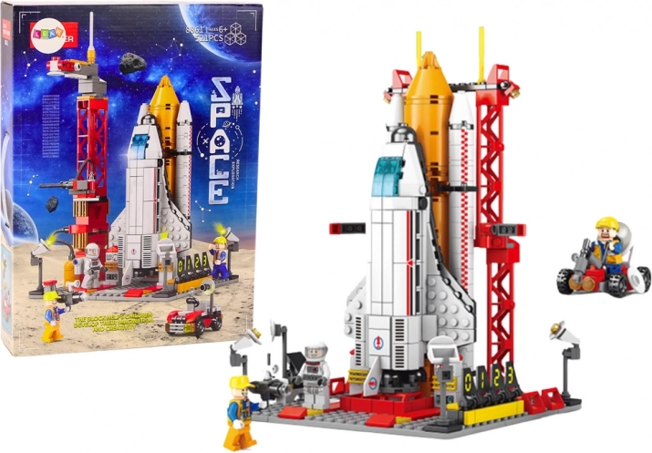 Weltraumstation Bausteine Raumfahrtrakete 521 Teile