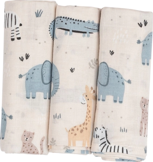 Bubaba by FreeON Stoffwindeln beige safari - 3 Stk.