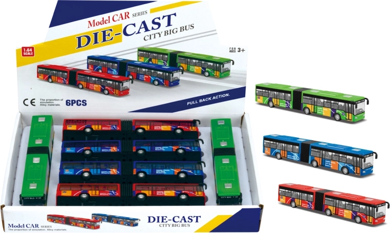 Gelenkbus 1:64 – Modell mit Rückzugantrieb