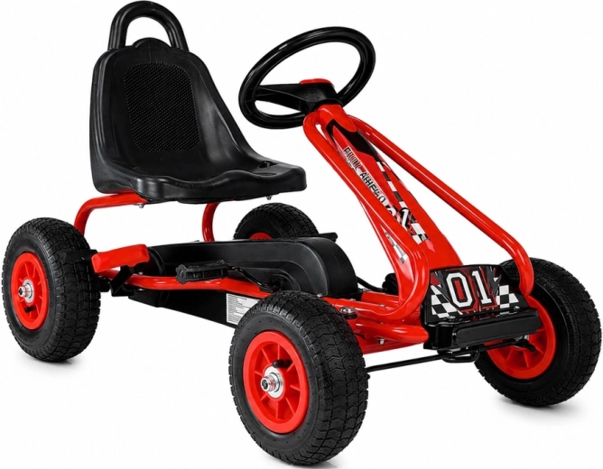 Rotes Kinder-Tretauto