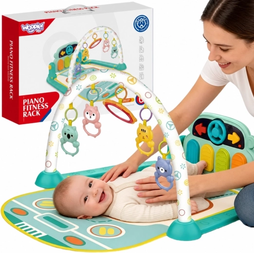 Woopie Baby interaktive Spieldecke mit Piano und Spielbogen, 10 Teile, mit Sounds