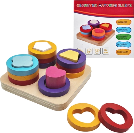 Holz-Steckpuzzle für Kinder 3+