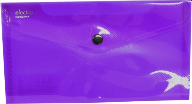 DL-Brieftasche mit Druckknopf, violett