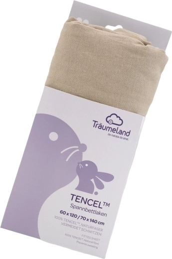 Träumeland Spannbettlaken Tencel uni taupe