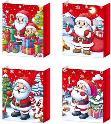 Geschenktüte mit festlichem Motiv, Größe L