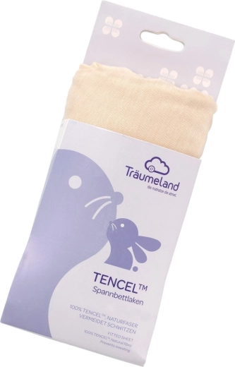 Träumeland Spannbettlaken Tencel Uni Beige