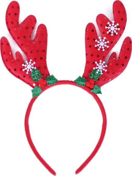 Weihnachtliches Stirnband mit Rentiergeweih für Kinder