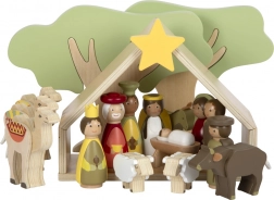 Weihnachtliche Krippe aus Holz small foot