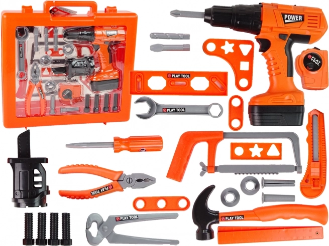 Heimwerker-Set Schraubendreher Batterie Hammer Säge