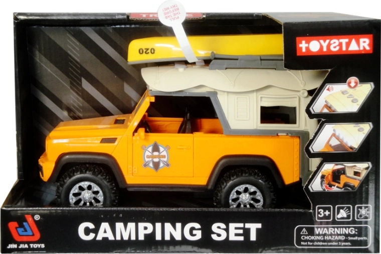 Geländewagen mit Kajak auf dem Dach – batteriebetriebenes Spielzeug