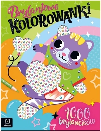 Glitzer-Malbuch mit Kätzchen – 1000 Klebe-Steinchen