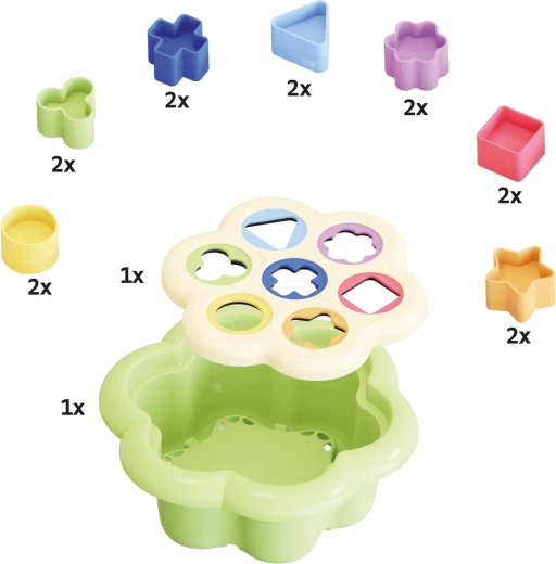 PlayEco Steckspiel in Gänseblümchenform – 1 Stück