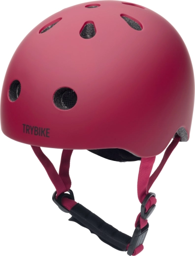 Trybike Kinderhelm fürs Fahrrad und Skates rot XS