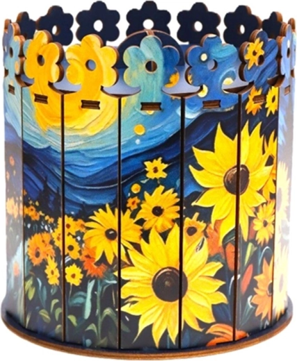 2Kids Toys Holz-Bausatz: faltbare Box mit Sonnenblumen