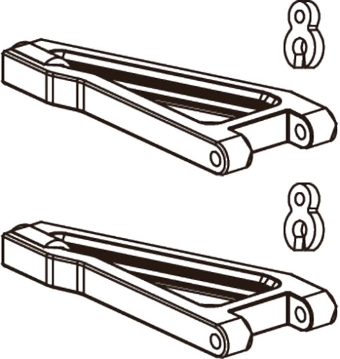 JAMARA obere vordere Aufhängungsquerlenker BL8 (links und rechts), 2 Stück
