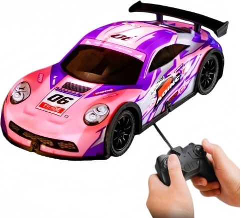 Rosa ferngesteuertes Auto