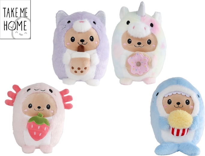 Kawaii-Plüschtier mit Essensmotiv, 23 cm, Take Me Home