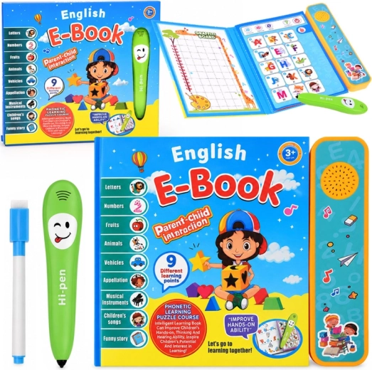 Interaktives Buch zum Englischlernen mit sprechendem Stift