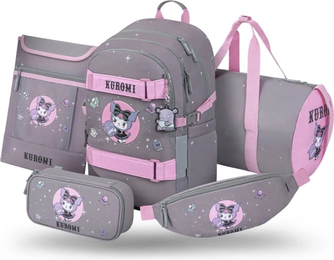 Schulset 5-teilig Baagl Skate Kuromi Grey