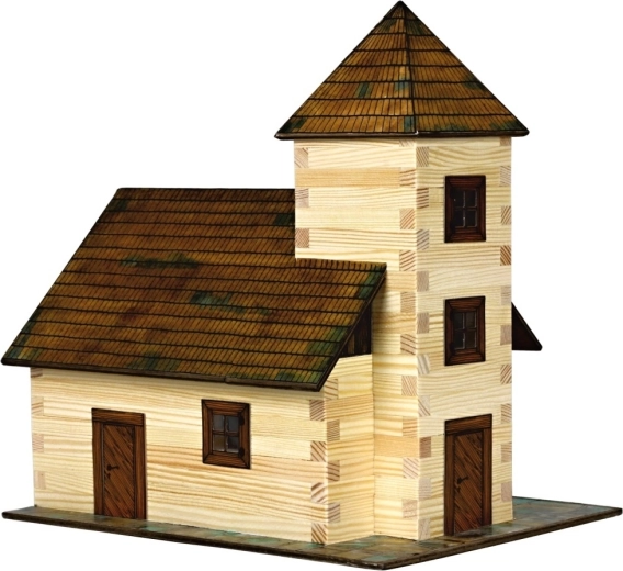 Walachia Holz-Klebe-Bausatz Kirche