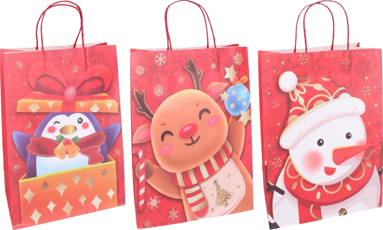 Weihnachtliche Geschenktüte XS 16 × 22 × 8 cm – 1 Stück