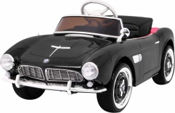Elektrisches Kinderauto BMW 507 Retro, schwarzer Roadster