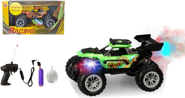 Ferngesteuertes Offroad-Auto mit Lichtern und Raucheffekt