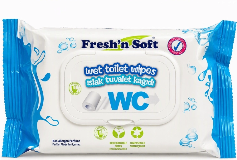 Fresh 'n soft feuchtes Toilettenpapier vegan 60 Stück