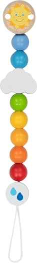Schnullerkette mit Regenbogenmotiv – 1 Stück