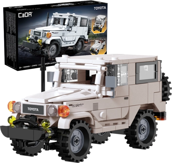 CaDA Toyota Land Cruiser FJ40 Bausatz im Maßstab 1:24, 374 Teile