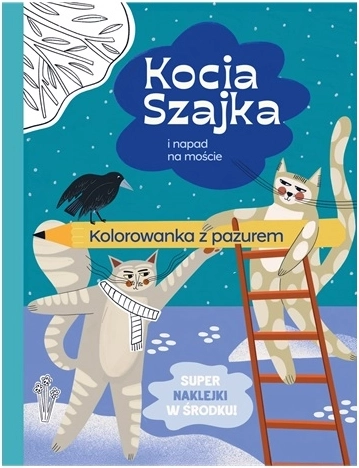 Kocia Szajka i napad na moście – Malbuch mit Stickern