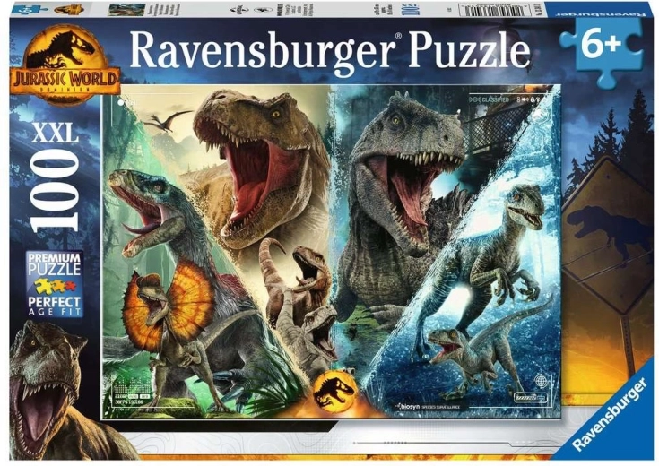 Ravensburger Puzzle Jurassic World: Ein neues Zeitalter: Vorherrschaft – Artenüberwachung XXL 100 Teile