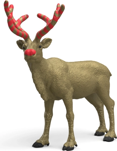 Schleich goldener Jubiläums-Rentier – Sammlerfigur