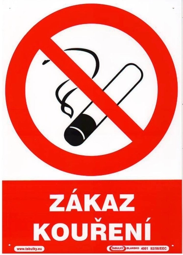 Schild Rauchverbot A4 Kunststoff 210 × 297 mm